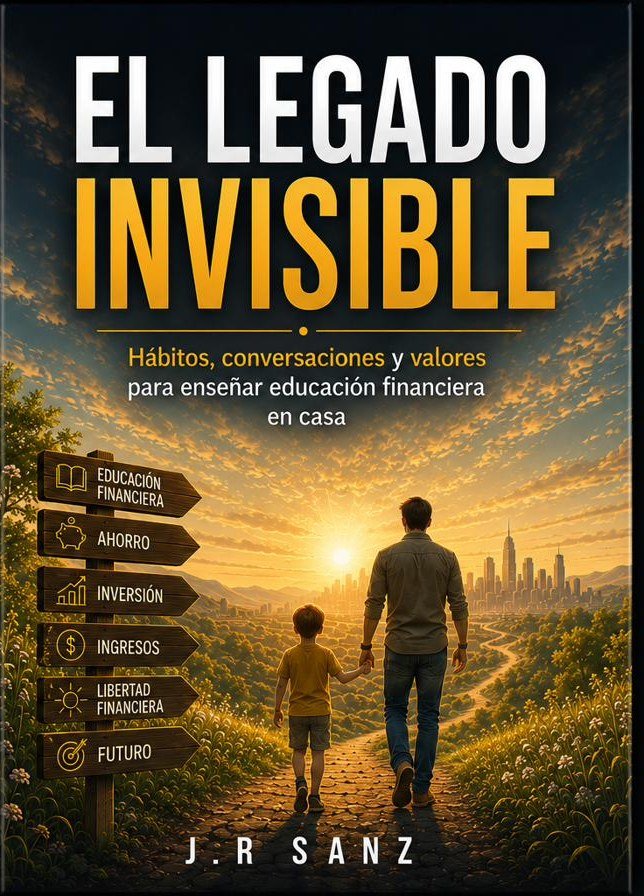 Portada del libro El Legado Invisible de J.R. Sanz, guía de educación financiera para familias